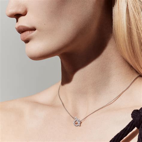 hermes finesse pendant|18k diamond finesse necklace.